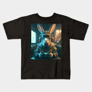 Gamer bunny Kids T-Shirt